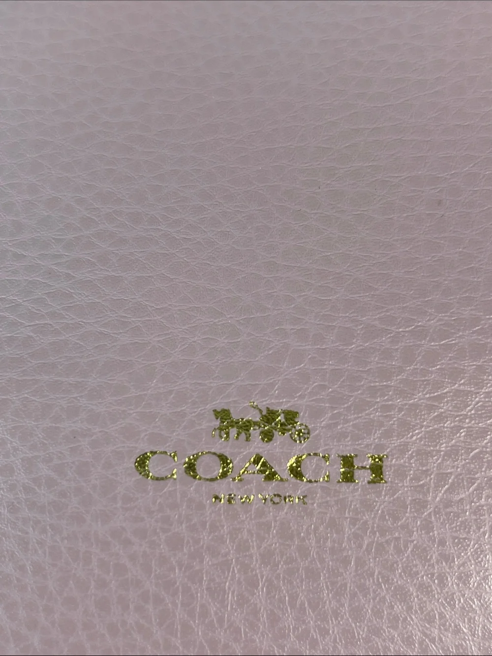 Coach L2054-58860 Derby Leather Tote Lavender Mauve Pebbled Leather